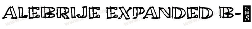 Alebrije Expanded B字体转换